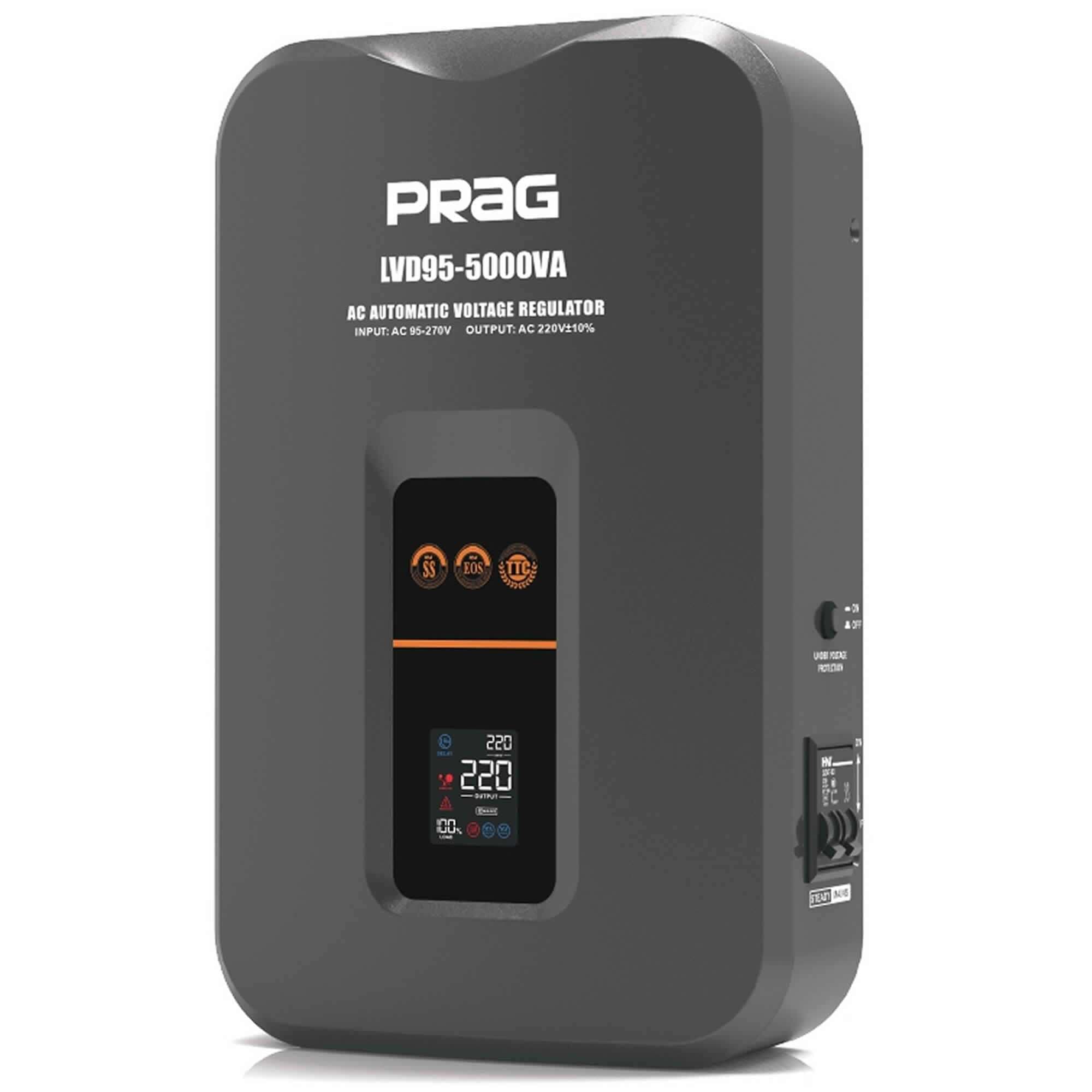 PRAG 5KVA Relay Voltage Stabilizer (95-270V)