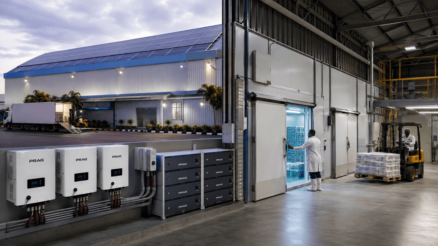 4. Reliable Cold Room Power Solution for Manufacturing