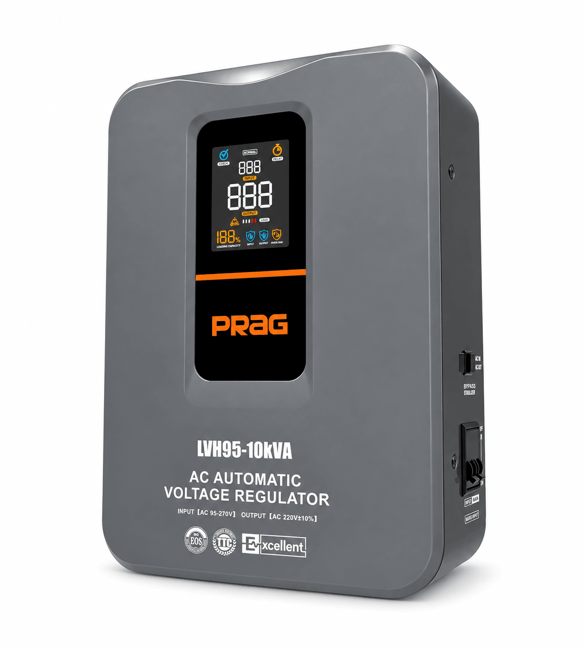 10KVA Relay 95-270V Wall Voltage Stabilizer