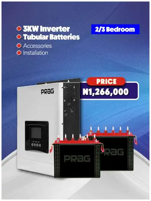 3KW Inverter + 5KWH Battery + Accessories + Installation