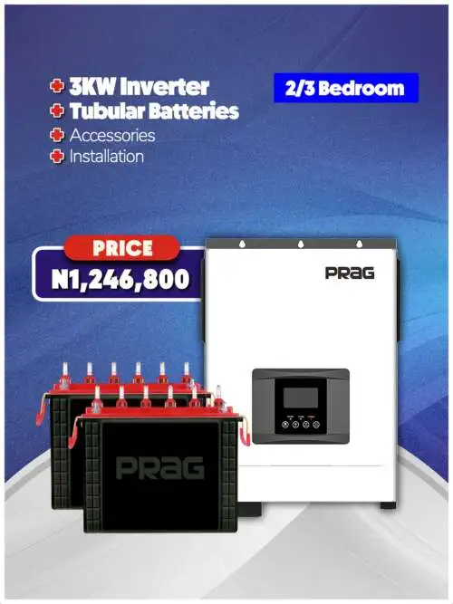 3KW Inverter + Tubular Battery + Accessories + Installation